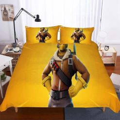 Fortnite Night Theme Digital Print Multiizeelection Yellows 3d Bedding Set