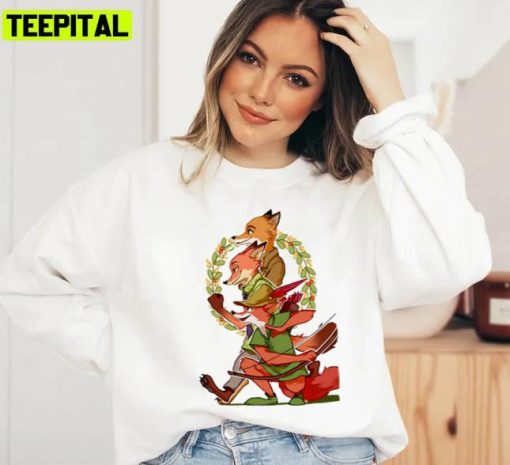 Fox Cartoon Robin Hood Disney Unisex Sweatshirt