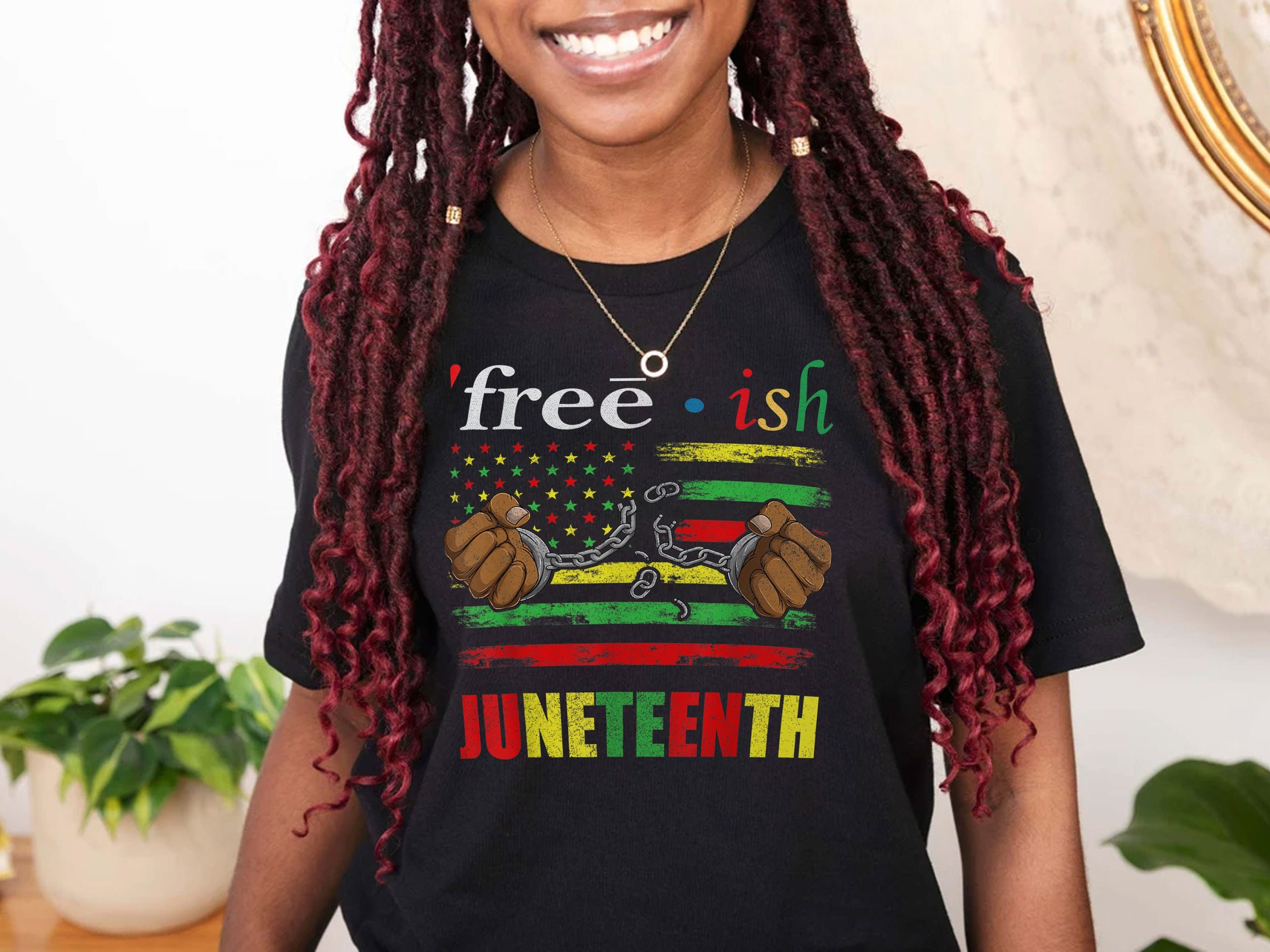 Free-Ish Juneteenth Celebrating Black Freedom Independence Juneteenth Black History Unisex T-Shirt