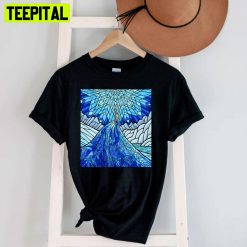 Frozen Fractals In The Stained Glass Window Unisex T-Shirt