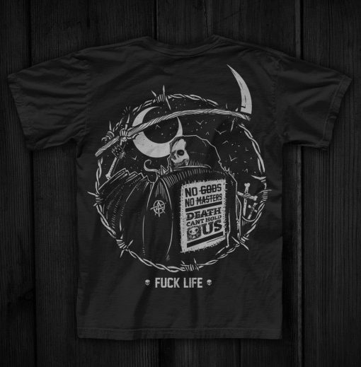 Fuck Life Death Art Unisex T-Shirt