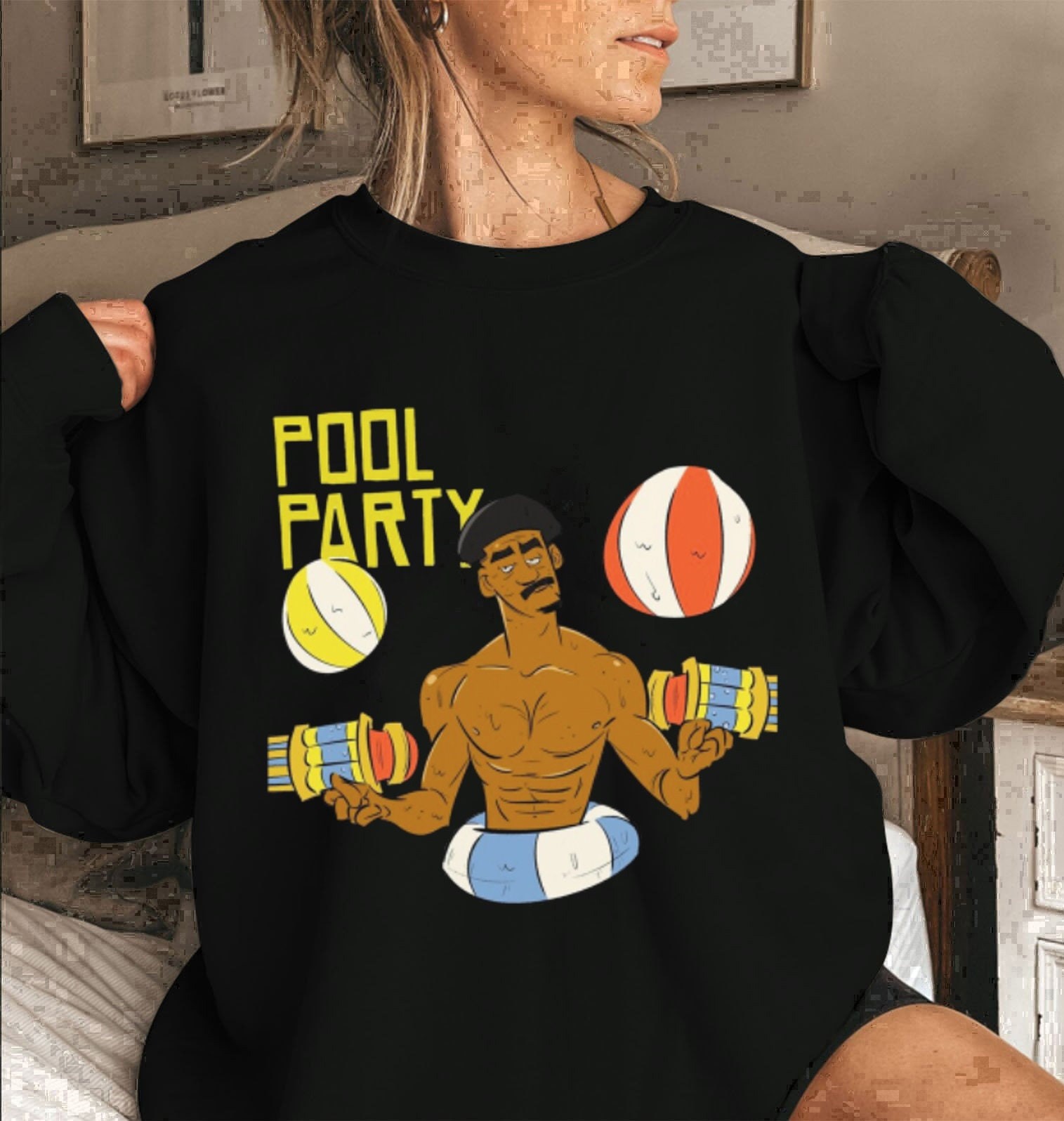 Funny Art Poole Party Warriors Jordan Poole Party Unisex Sweatshirt