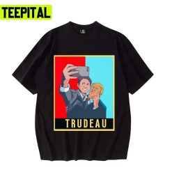 Funny Art Trudeau Selfie With Trump Trending Unisex T-Shirt