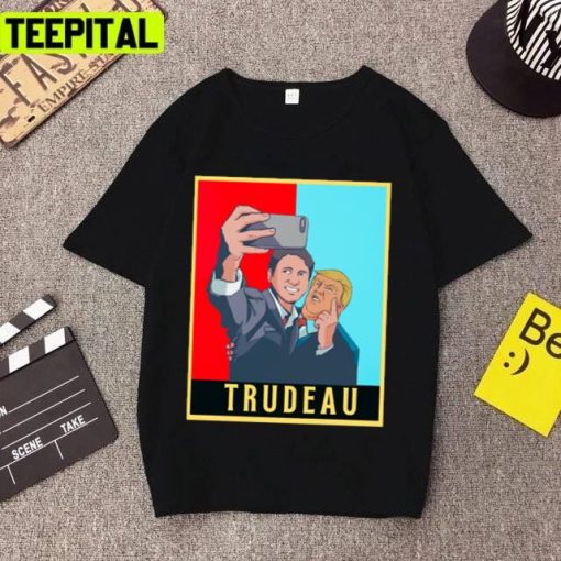 Funny Art Trudeau Selfie With Trump Trending Unisex T-Shirt