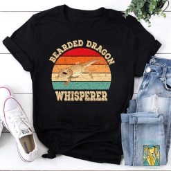 Funny Bearded Dragon Whisperer Lizard Reptile Retro Bearded Dragon Unisex T-Shirt