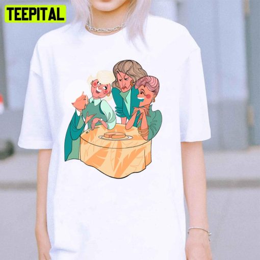 Funny Cartoon Art The Golden Girls Unisex T-Shirt