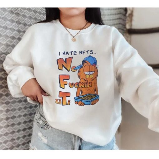 Funny Garfield I Hate Nft No Fuckin Ziti Nft Unisex T-Shirt