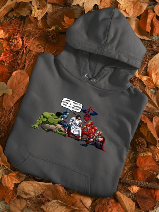 Funny Superheroes With Jesus Unisex Hoodie