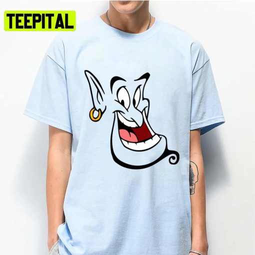 Funny Tee Aladdin Disney Cartoon Genie Unisex T-Shirt