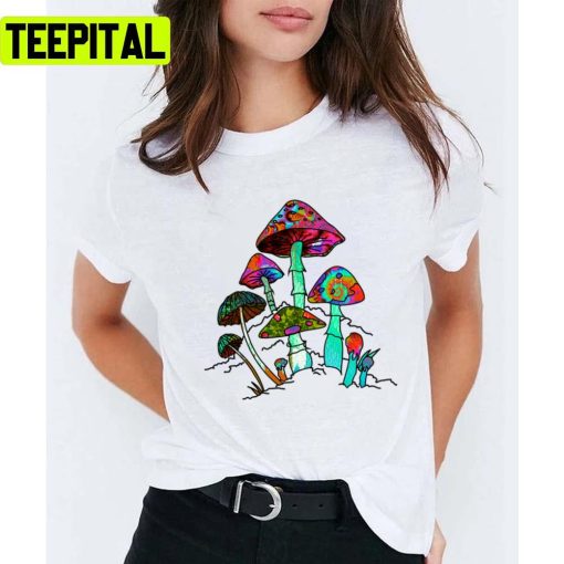 Garden Of Shroomz Field Trip Alices Adventures In Wonderland Unisex T-Shirt