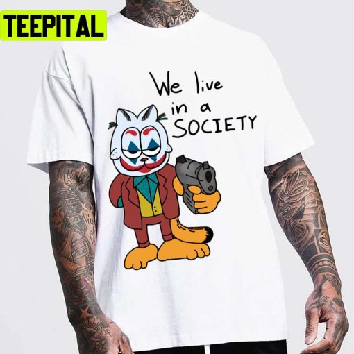 Garfield Cat Joker Design Unisex T-Shirt