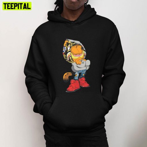 Garfield Wearing A Hoodie By A Bathing Ape Unisex T-Shirt