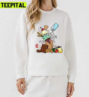 Gelato Ice Cream Design Unisex Sweatshirt