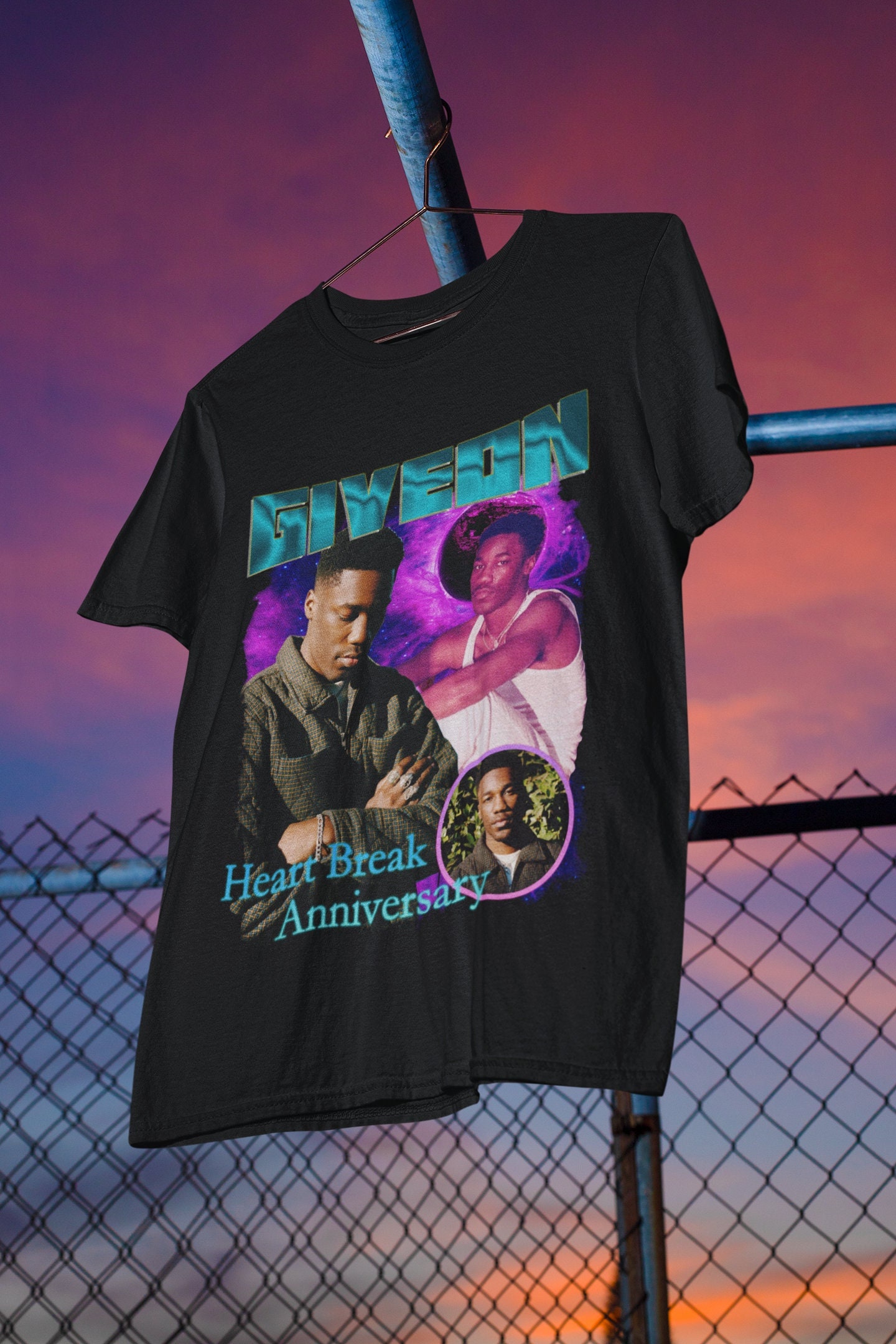 Giveon R&b Singer Bootleg Rap Tee Shirt Old School Heartbreak Anniversary Unisex T-Shirt