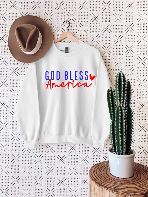 God Bless America 4th Of July Fourth Of July Unisex Sweatshirt