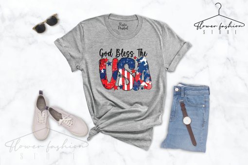 God Bless The Usa 4th Of July Celebration Pride Usa Flag Unisex T-Shirt