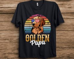 Golden Papa Gift Fathers Day T-Shirt