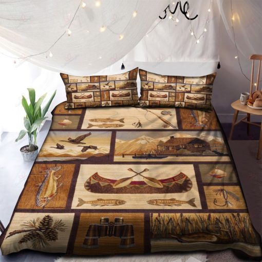 Gone Fishing Rustic Bedding Set