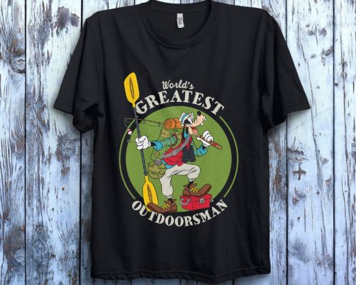 Goofy Movie Love Fishing Worlds Greatest Out Doorsman Fathers Day Unisex Gift T-Shirt