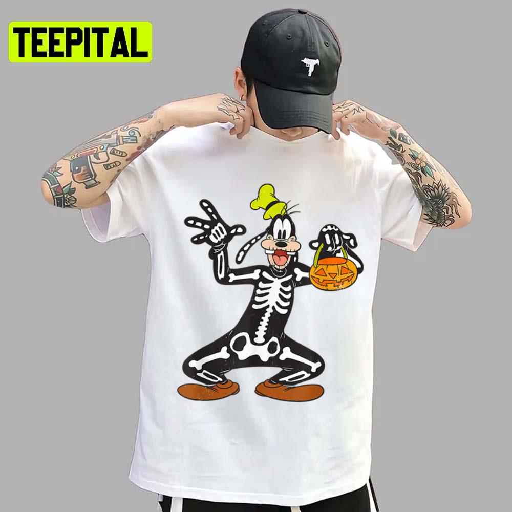 Goofy Skeleton Halloween Scoop Max A Goofy Movie Unisex T-Shirt