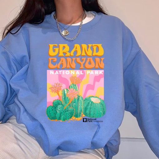 Grand Canyon National Parks Psychedelic Cacti Unisex Sweatshirt