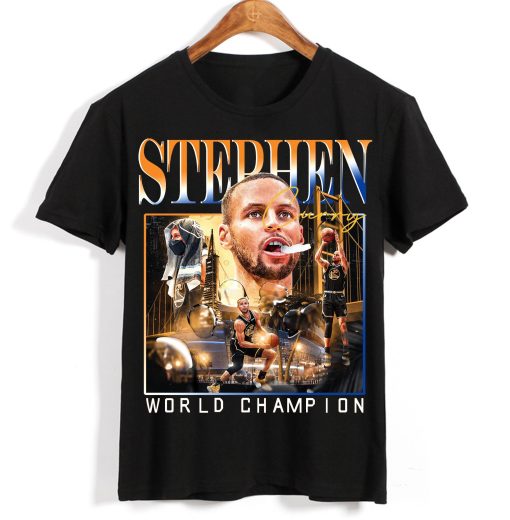 Graphic Art Of Golden State Warriors Nba 1 Stephen Curry Unisex T-Shirt