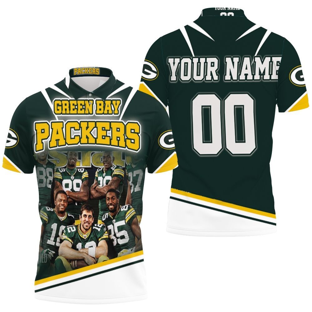 Green Bay Packers Great Players Nfl 2020 Season Champions Personalized Polo Shirt All Over Print Shirt 3d T-shirt