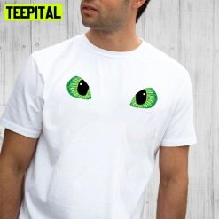 Green Toothless Dragon Eyes Drawing How To Train Your Dragon Unisex T-Shirt