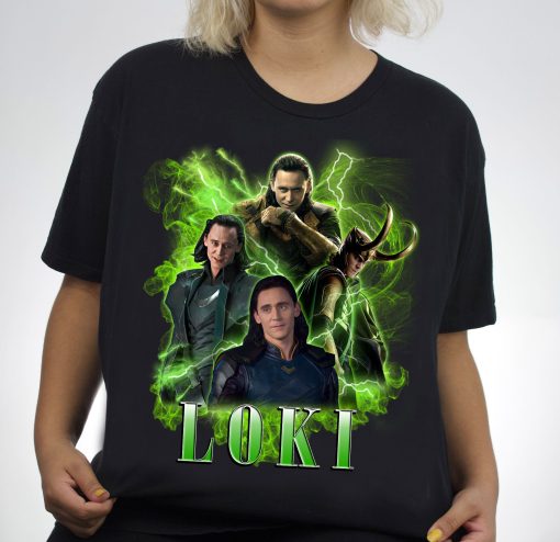 Green Vintage Art Loki Laufeyson Marvel Avengers Unisex T-Shirt