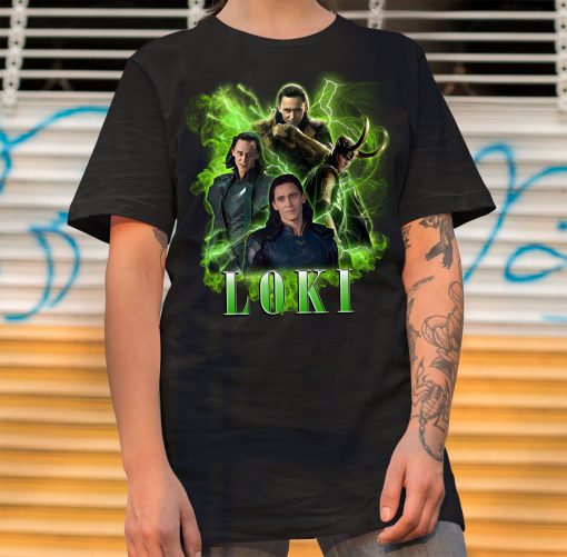 Green Vintage Art Loki Laufeyson Marvel Avengers Unisex T-Shirt