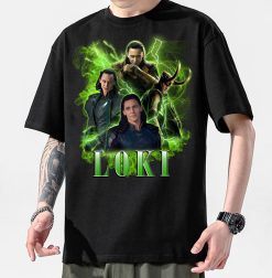 Green Vintage Art Loki Laufeyson Marvel Avengers Unisex T-Shirt