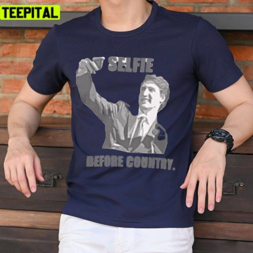 Grey Art Before Country Trudeau Selfie Trending Unisex T-Shirt