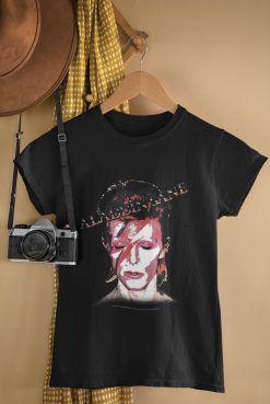 Grey David Bowie Aladdin Sane Illustration Unisex T-Shirt