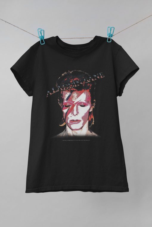 Grey David Bowie Aladdin Sane Illustration Unisex T-Shirt