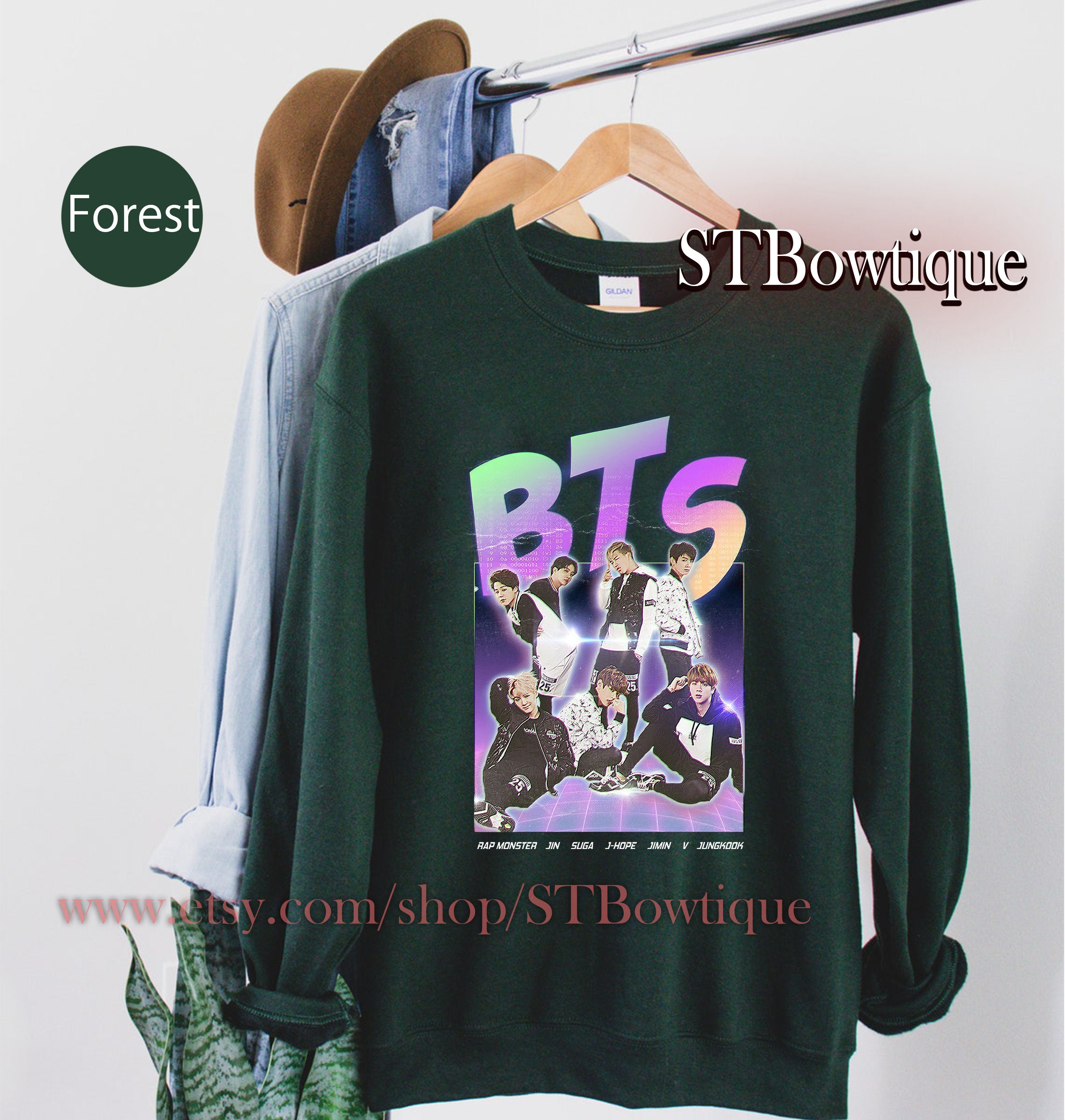 Group Bts Kpop Idols Sign For Army Jungkook Rap Monster Taehyung Unisex T-Shirt