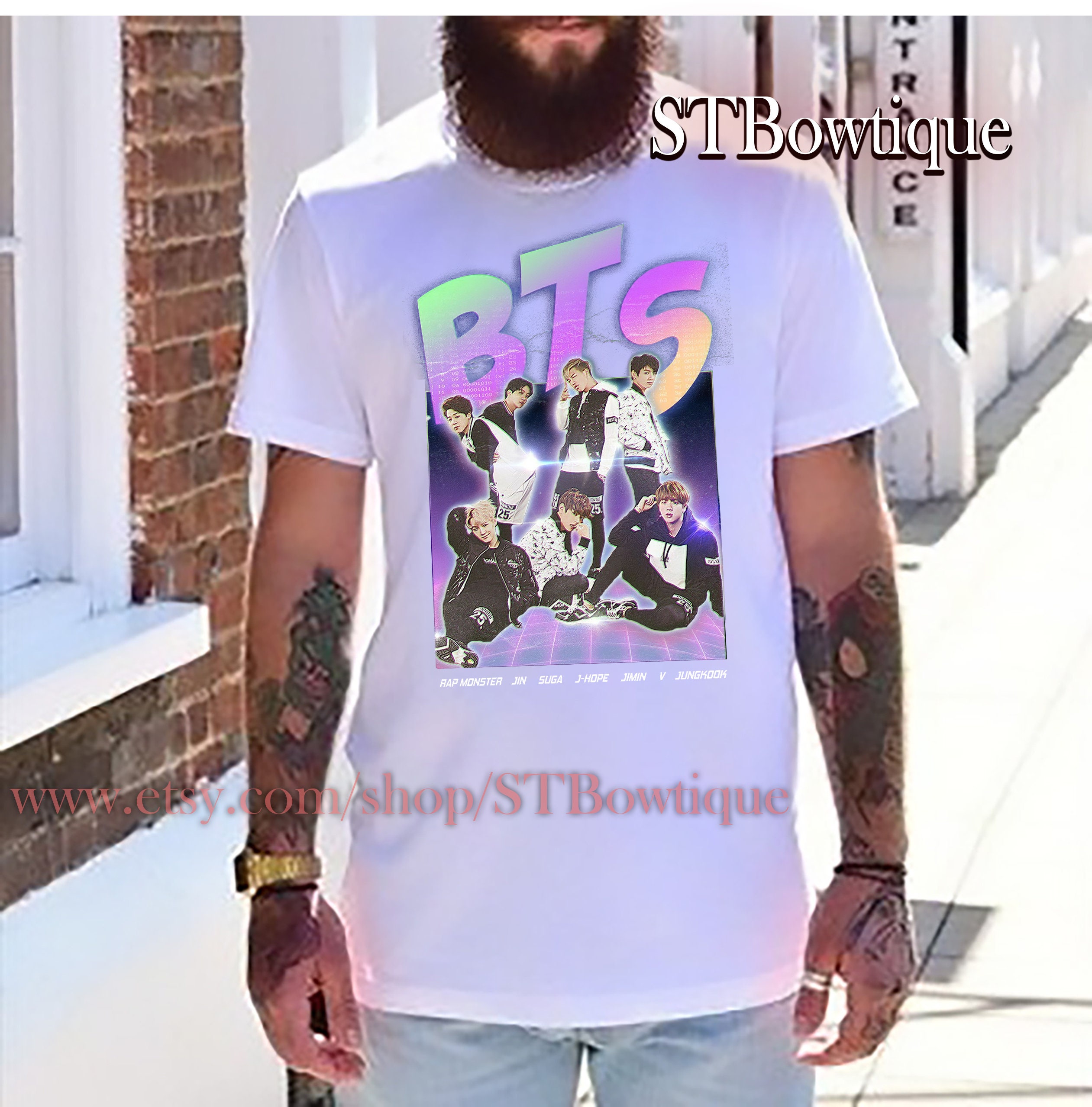 Group Bts Kpop Idols Sign For Army Jungkook Rap Monster Taehyung Unisex T-Shirt