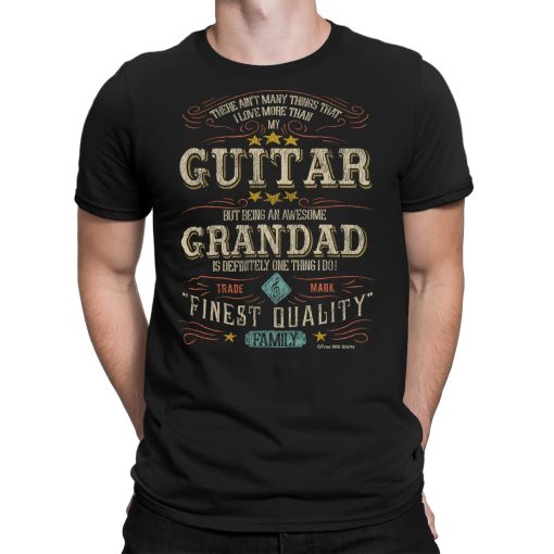 Guitar Grandad Guitarist Musician Father’s Day Unisex T-Shirt