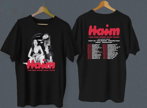 Haim The One More Haim Tour 2022 Double Sided Unisex T-Shirt