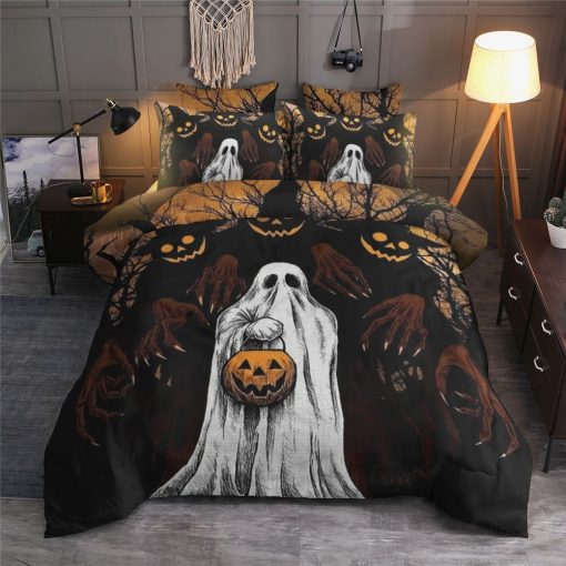 Halloween Ghost Cotton Bedding Sets Perfect Gifts For Birthday Christmas Halloween