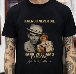 Hank Williams Legends Never Die Signature Graphic Unisex T-Shirt