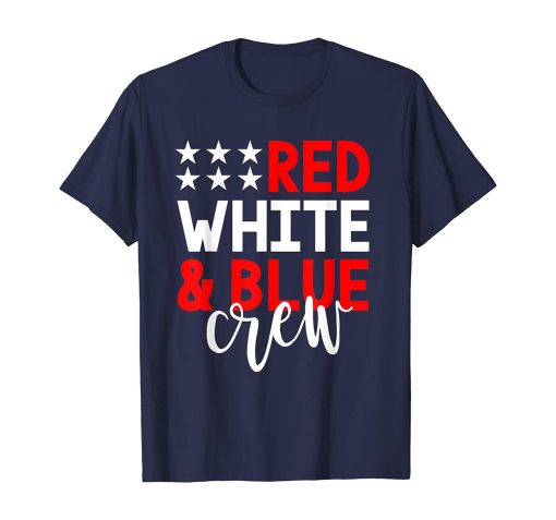 Happy 4th July Red White Blue Crew Freedom Usa Unisex T-Shirt