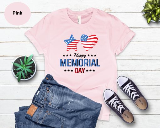 Happy Memorial Day Usa Flag Veterans Day Unisex T-Shirt