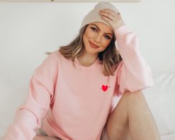 Heart Crewneck Cute Unisex Sweatshirt