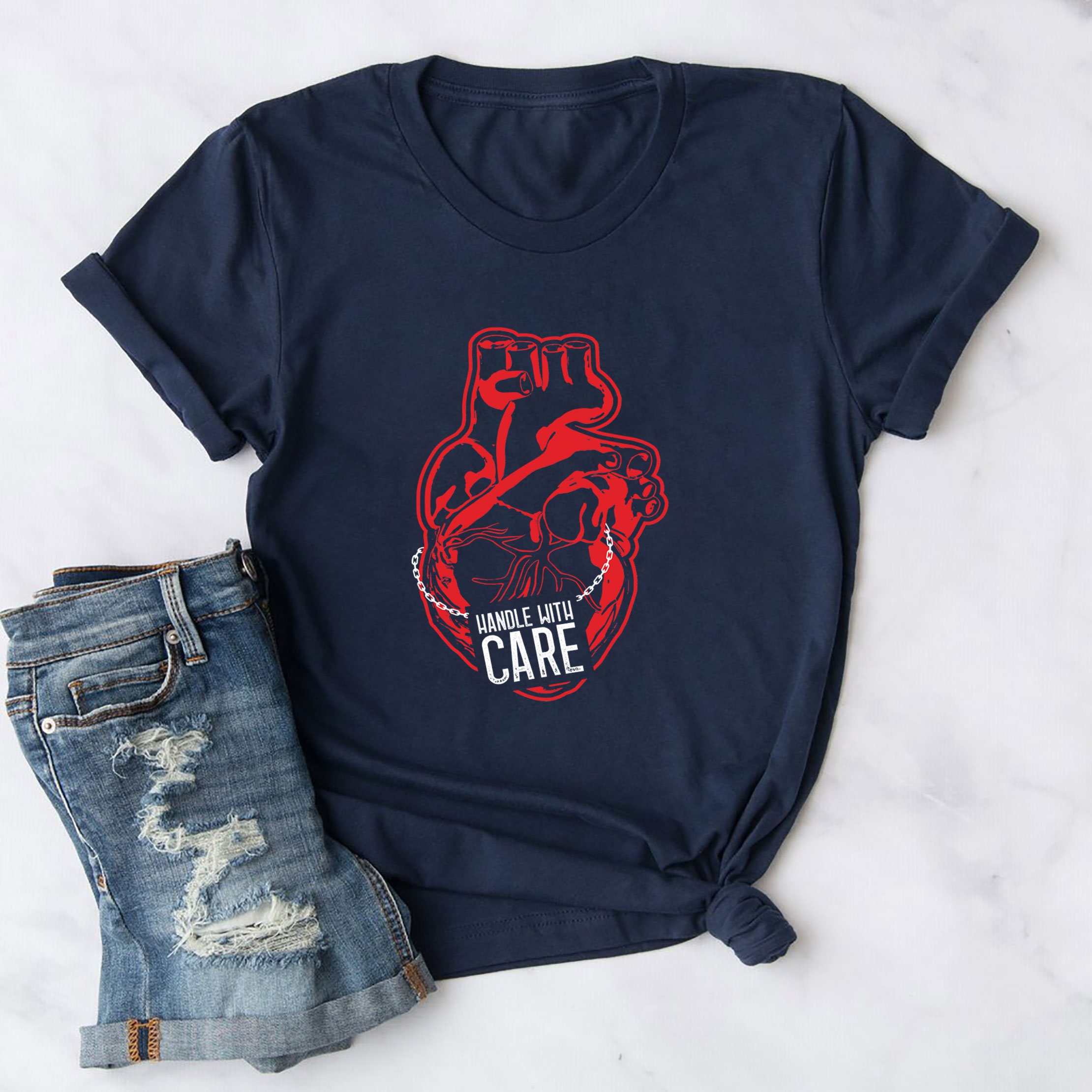 Heart Handle With Care Unisex T-Shirt