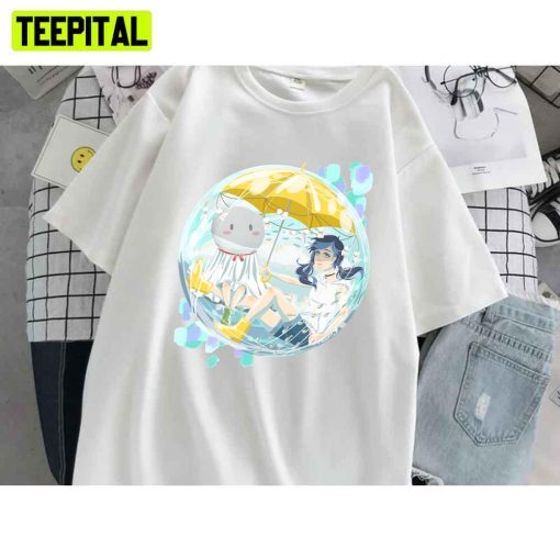 Hina And Ghost Doll In The Balloon Weathering With You Unisex T-Shirt