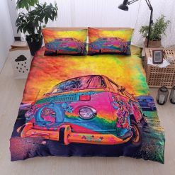 Hippie Van Aesthetic Cotton Bedding Sets Perfect Gifts For Hippie Lover Gifts For Birthday Christmas