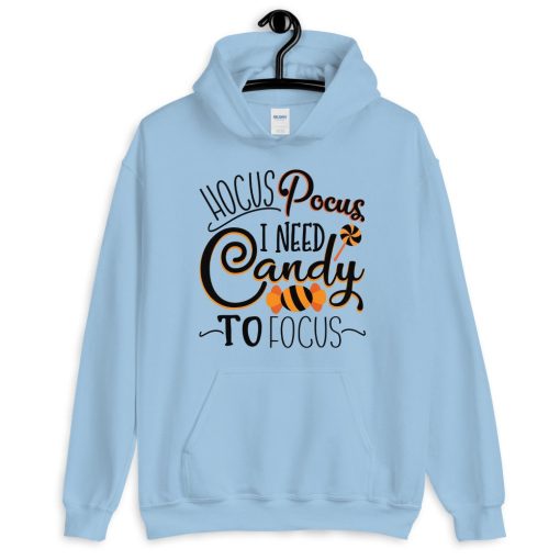 Hocus Pocus I Need Candy To Focus Cute Halloween Unisex Hoodie