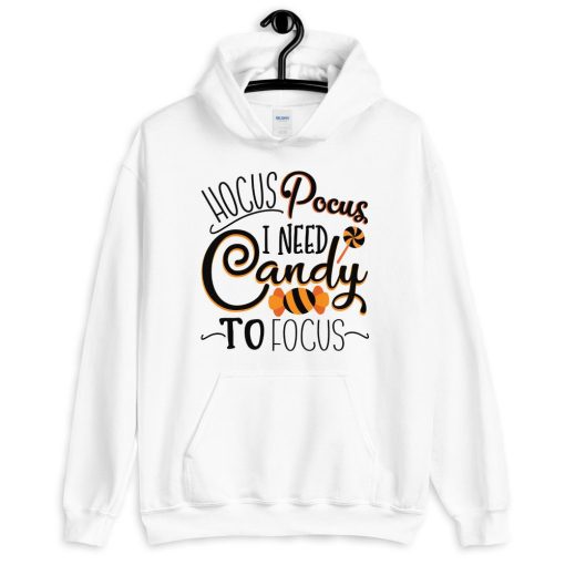 Hocus Pocus I Need Candy To Focus Cute Halloween Unisex Hoodie