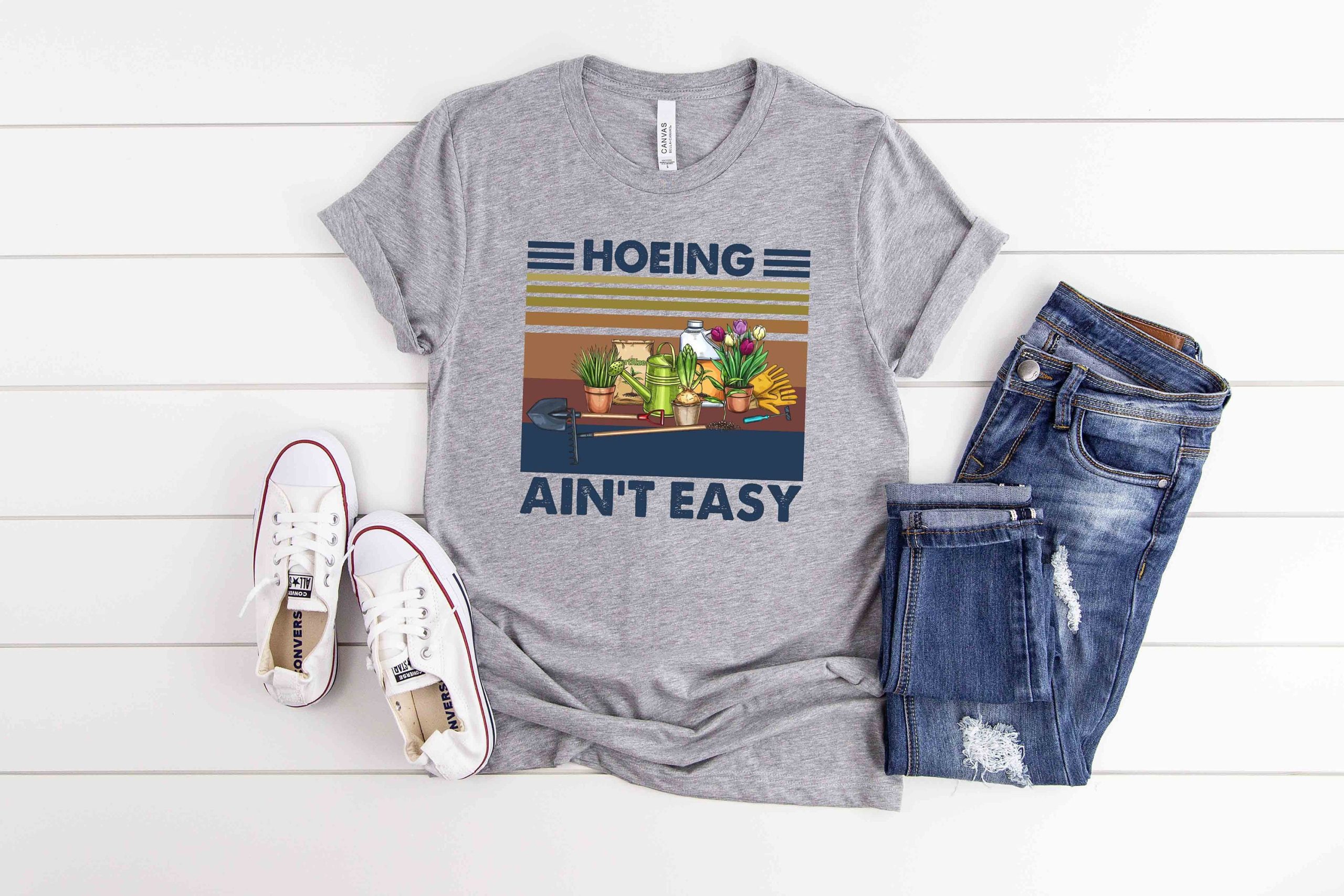 Hoeing Ain't Easy Gardening Gardening Hobby Plant For Father's Day Unisex T-Shirt