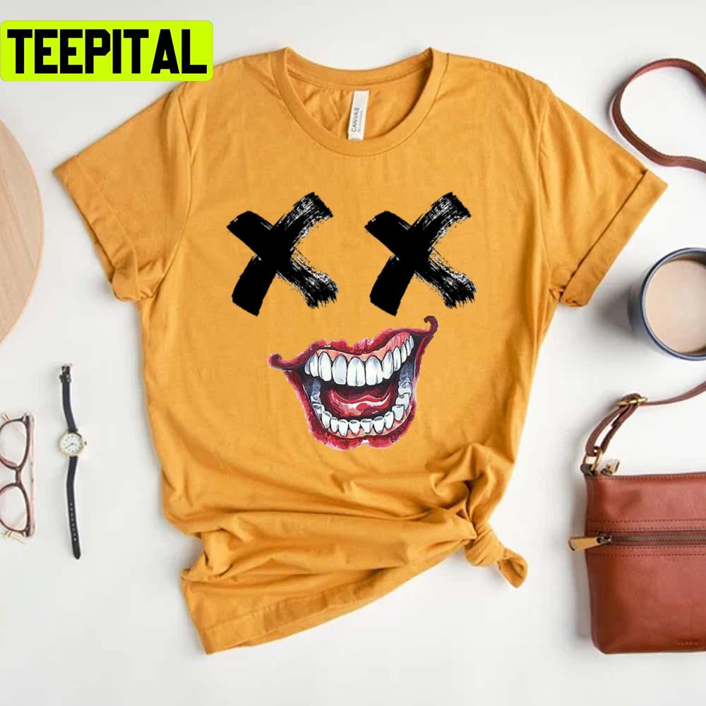 Horror Face Laughter Joker Unisex T-Shirt